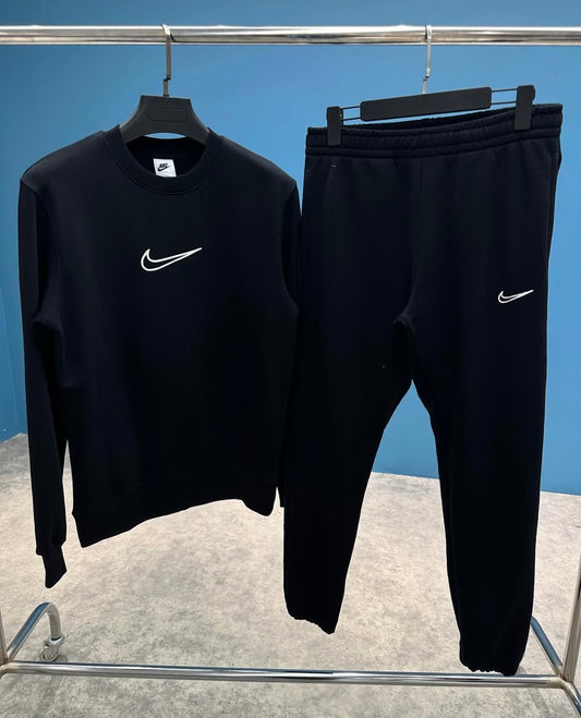 Premium “Swoosh” Winter Tracksuits for Men – Sweatshirt & Jogger Set