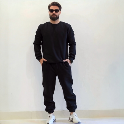 Winter Heavy Fleece Tracksuit for Men – Round Neck | Premium Quality