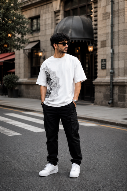 RST Premium Oversized T-Shirt – Luxury Streetwear Graphic Tee for Men