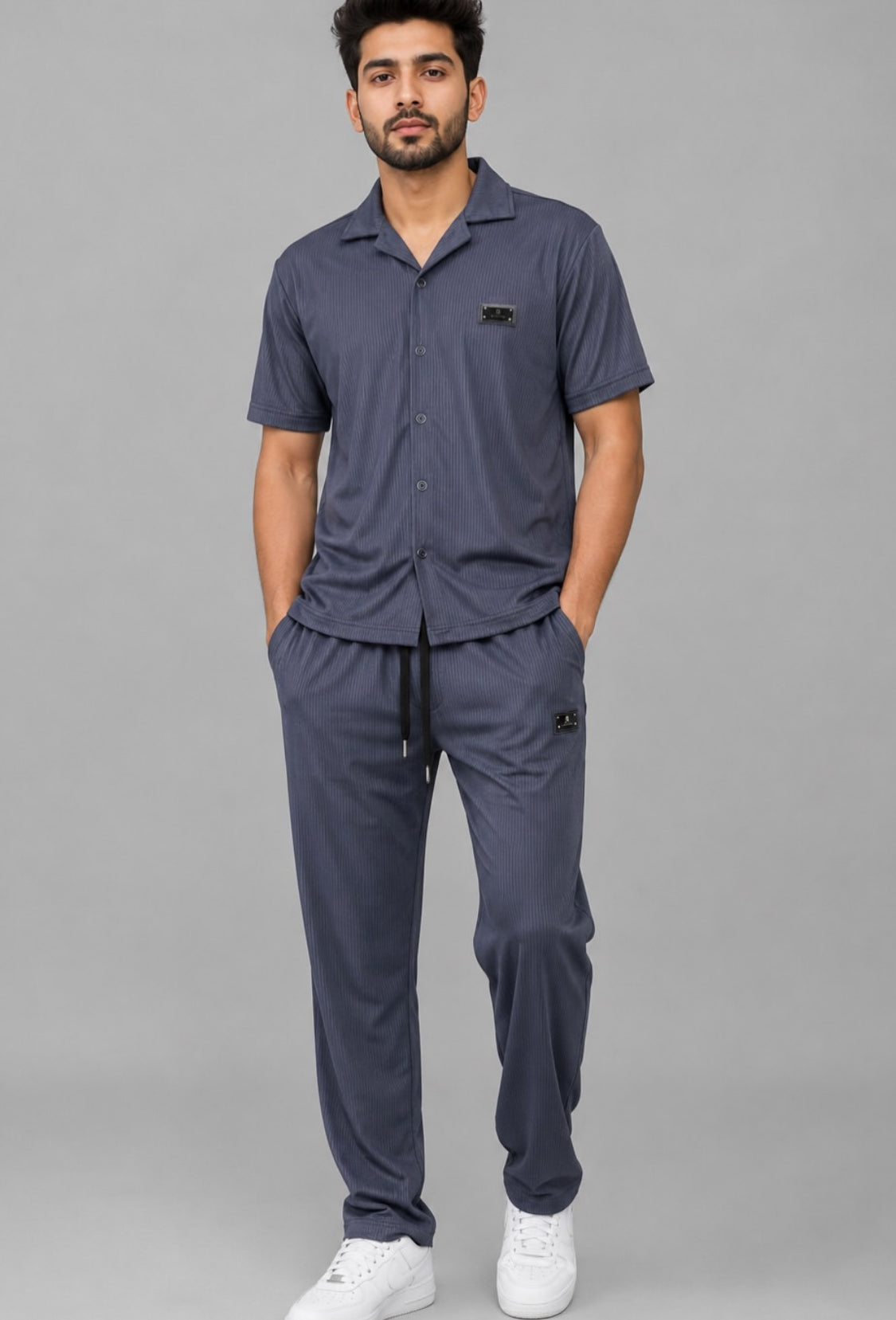 Men’s Plain Coat Collar Tracksuit – Premium Casual & Sports Wear | Comfortable Fit