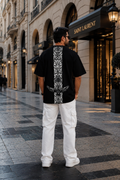 Down shoulder oversized Back Eagle 🦅 Printed Tees For Men