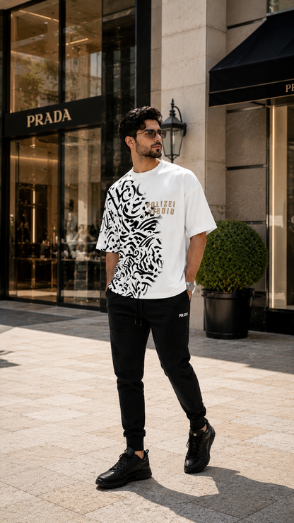 POLIZEI Studio Oversized Graphic T-Shirt – Premium Streetwear