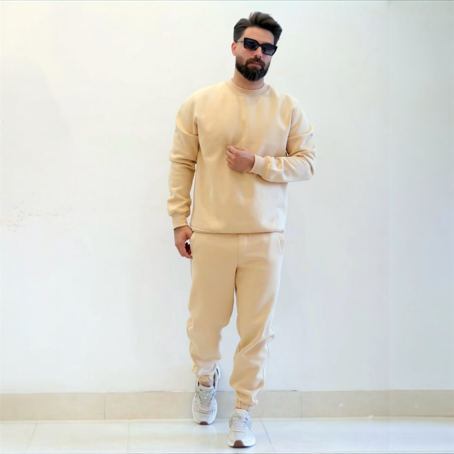 Winter Heavy Fleece Tracksuit for Men – Round Neck | Premium Quality