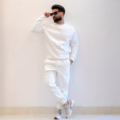 Winter Heavy Fleece Tracksuit for Men – Round Neck | Premium Quality