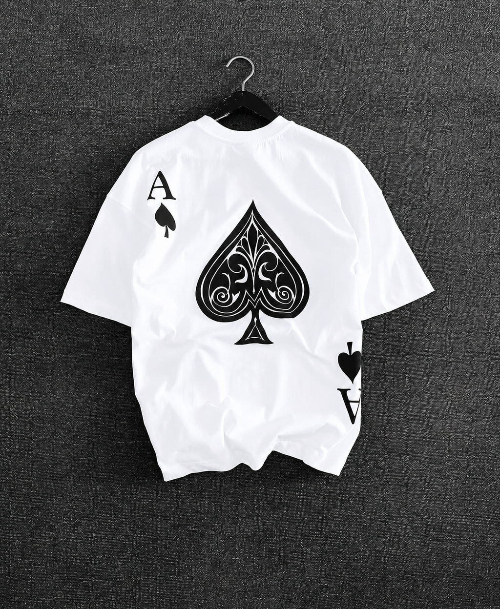 Ace Back Print Oversized T-Shirt ♠️ | Premium Streetwear for Men