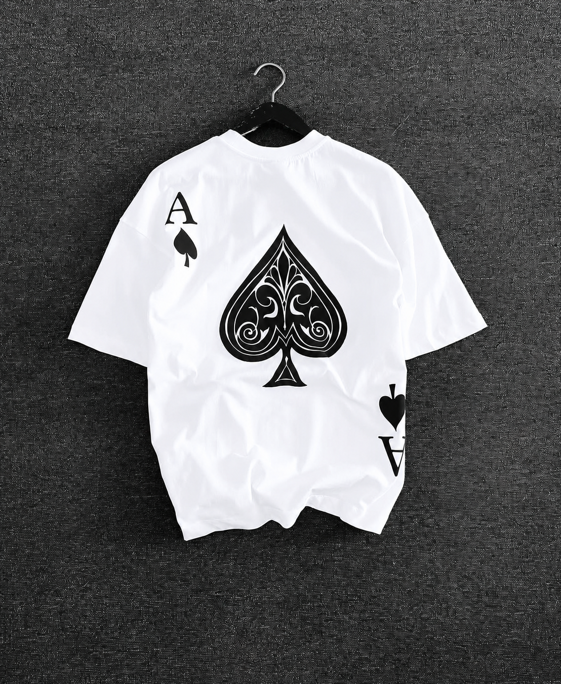 Ace Back Print Oversized T-Shirt ♠️ | Premium Streetwear for Men