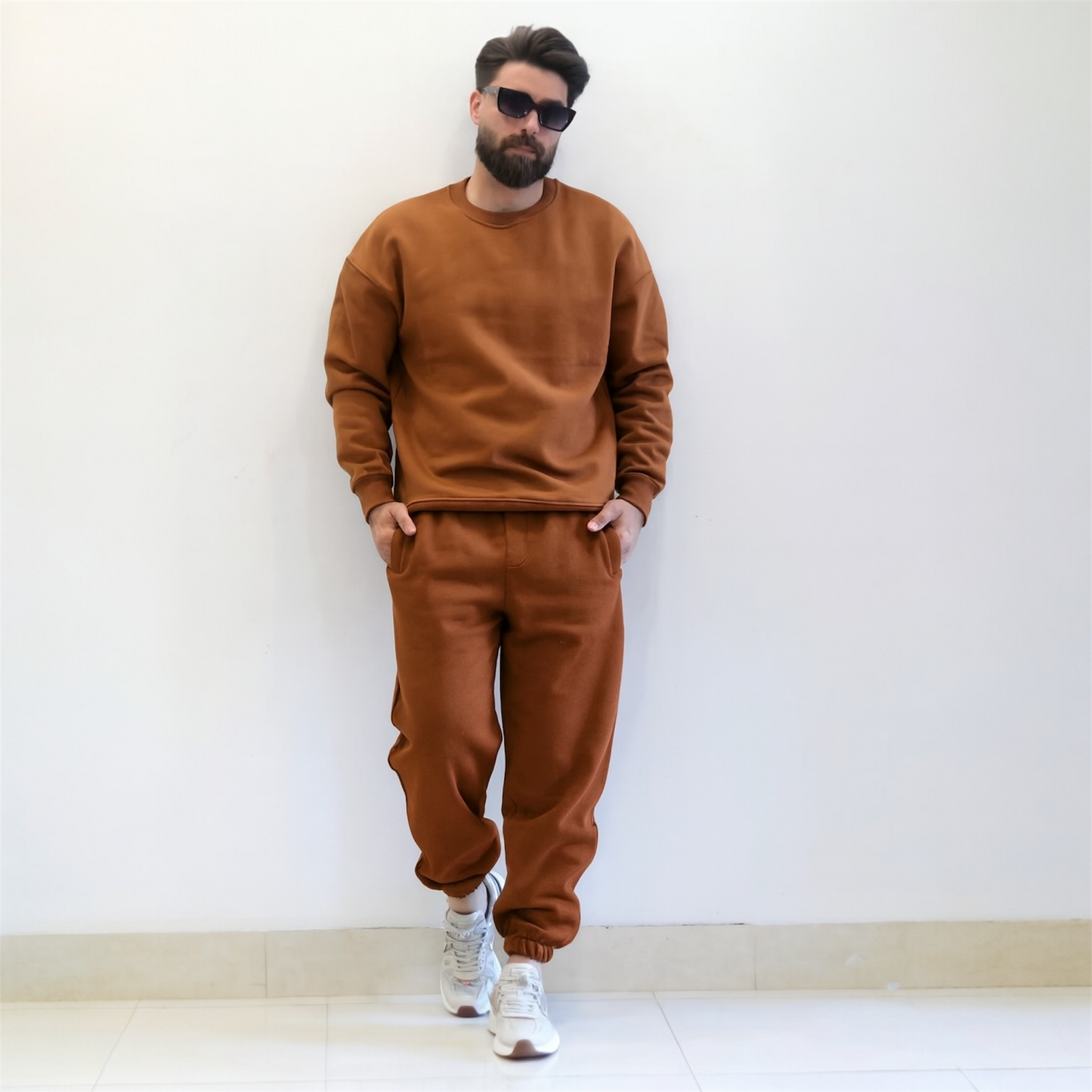 Winter Heavy Fleece Tracksuit for Men – Round Neck | Premium Quality