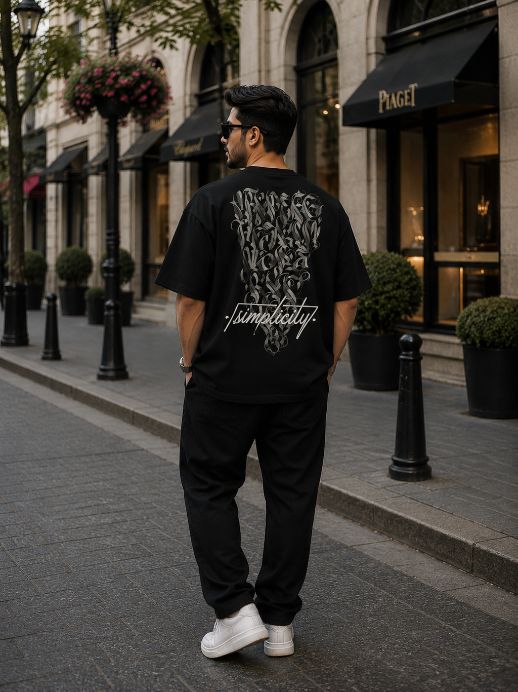 Simplicity Back Print Oversized T-Shirt – Premium Streetwear Tee for Men