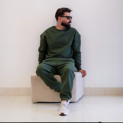 Winter Heavy Fleece Tracksuit for Men – Round Neck | Premium Quality