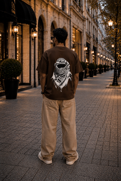 Arabian Style Oversized T-Shirt – Premium Back Print Streetwear Tee for Men