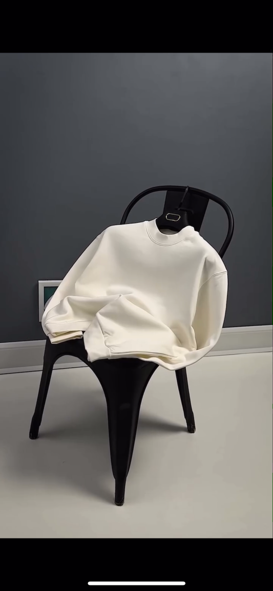 Premium Unisex Fleece Crewneck Sweatshirt – Minimal Oversized Winter Wear | Multiple Colors