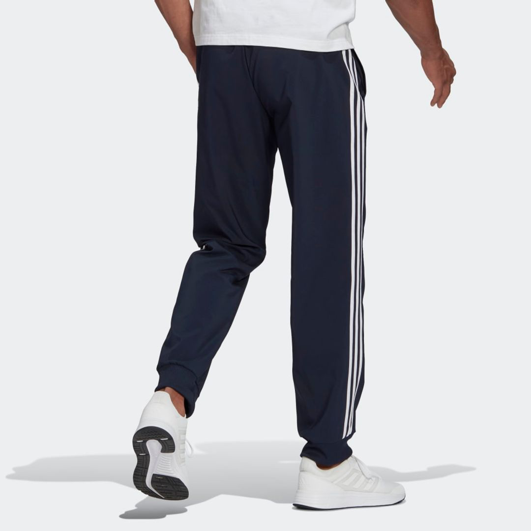 Adidas Essential Warm_Up Tapered 3-Stripes Track Pants For Men/Women