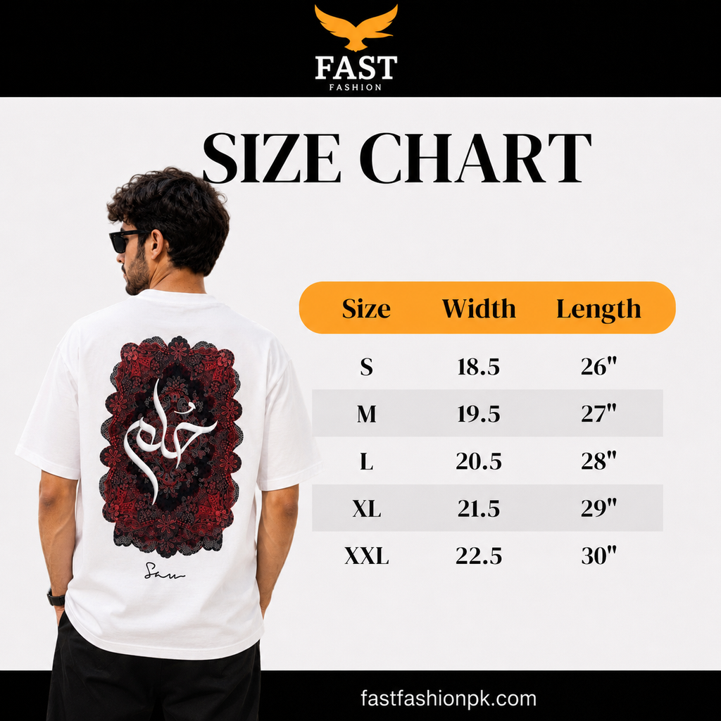Premium Oversized Statement Tee | Front & Back Signature Print