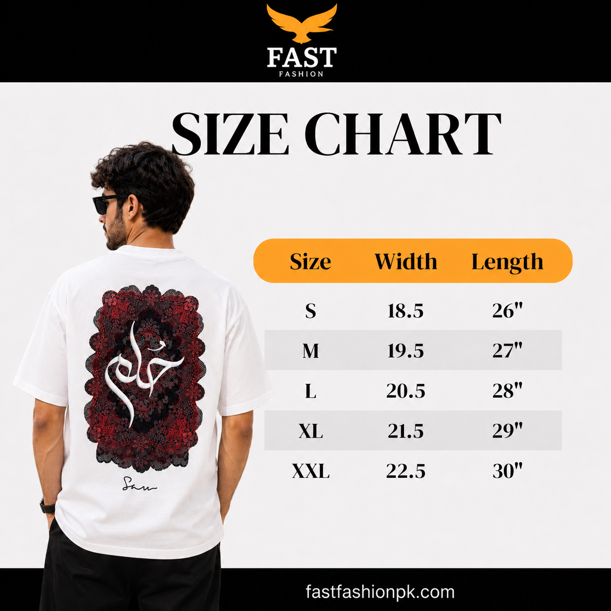 Premium Oversized Statement Tee | Front & Back Signature Print