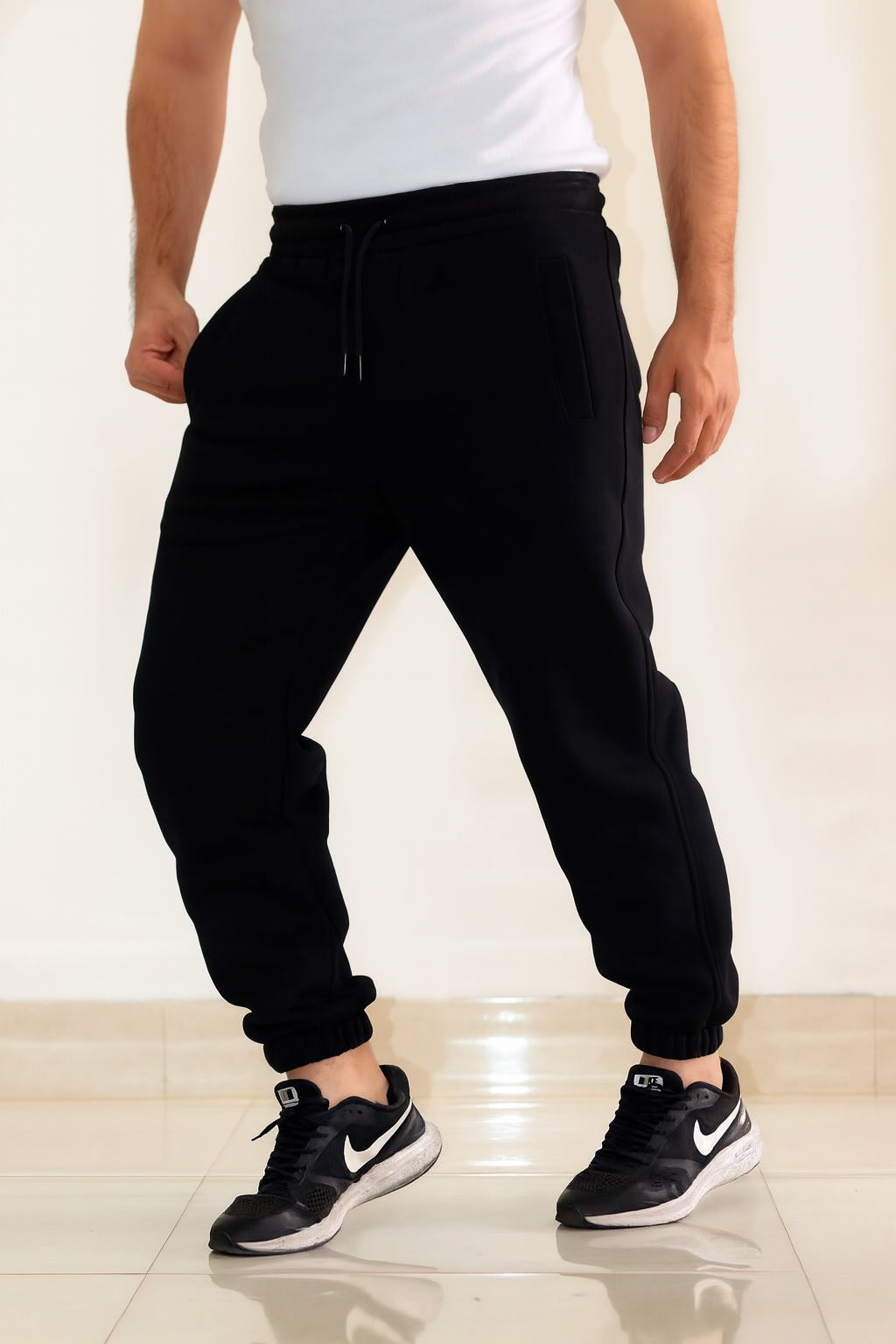 Men’s Winter Fleece Jogger Pants – Warm & Comfortable