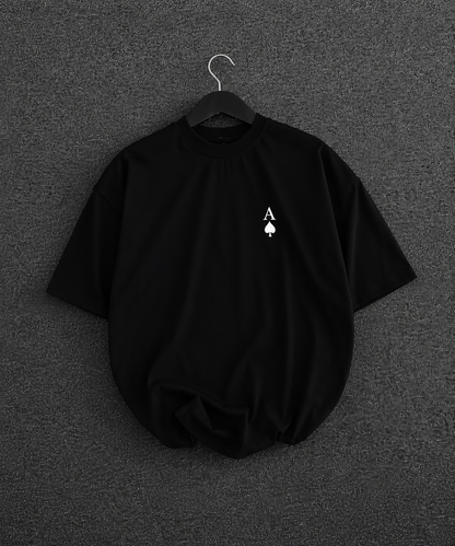 Ace Back Print Oversized T-Shirt ♠️ | Premium Streetwear for Men