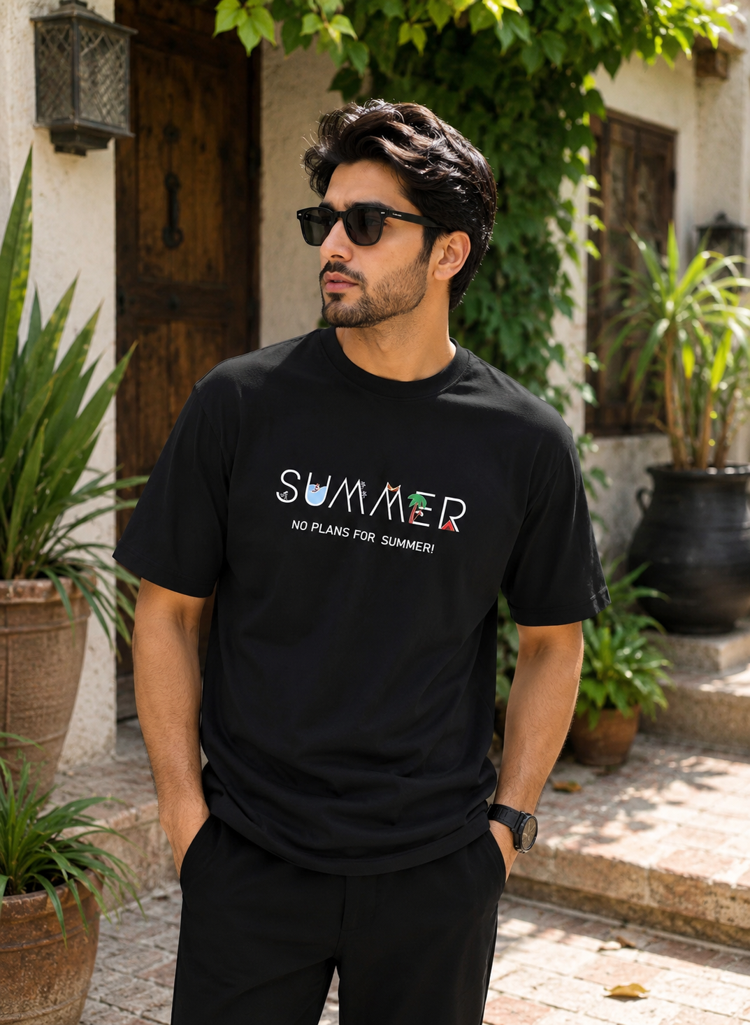 Hot Summer Oversized T-Shirt – Stay Cool & Stylish | Black, White, Green & Maroon