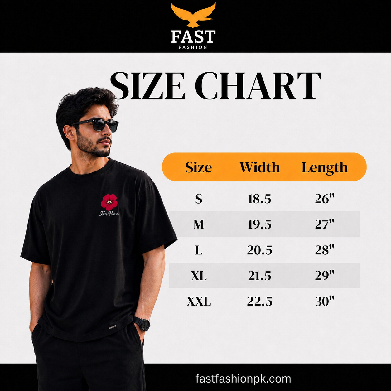 True Vision Oversized T-Shirt – Premium Cotton | Relaxed Fit | Unisex