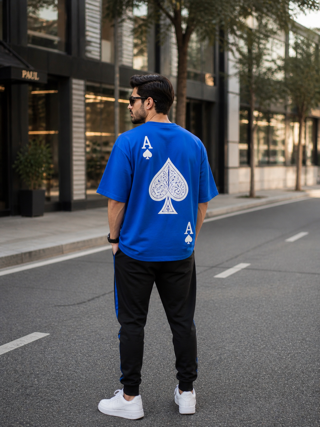Ace Back Print Oversized T-Shirt ♠️ | Premium Streetwear for Men