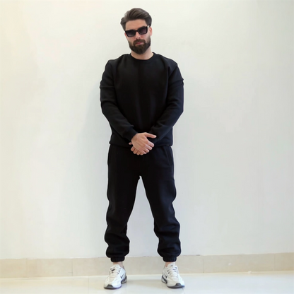 Winter Heavy Fleece Tracksuit for Men – Round Neck | Premium Quality