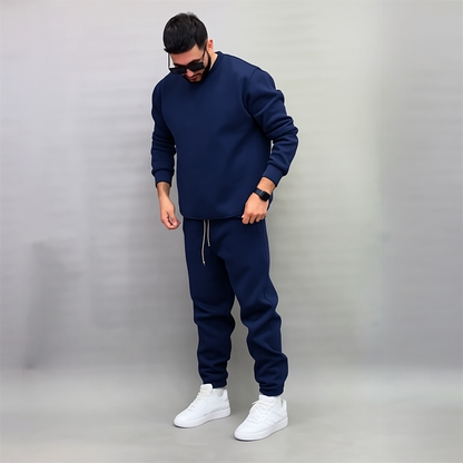 Plain Round Neck Winter fleece Tracksuit for Men | 🔥Warm & Stylish Tracksuit set